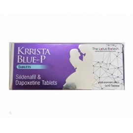 印度巔峰藍P雙效 KRRISTA BLUE-P 威而鋼雙效片(西地那非110mg+達泊西汀110mg )1盒10粒    價格最便宜